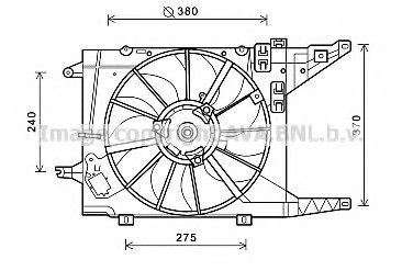 PRASCO RT7550 Fan, radiator
